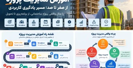 آموزش مدیریت پروژه از صفر تا صد؛ مسیر یادگیری از برنامه ریزی تا کنترل و تحویل